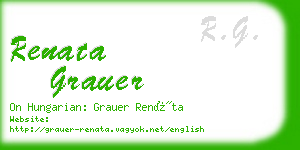 renata grauer business card
